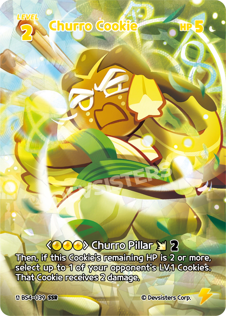 Churro Cookie - [BS4 - 039] (Age of Heroes and Kingdoms - SSR) Near Mint - Nick Nack's Full Frontal Attack