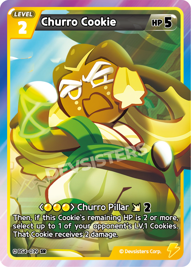 Churro Cookie - [BS4 - 039] (Age of Heroes and Kingdoms - SR) Near Mint - Nick Nack's Full Frontal Attack