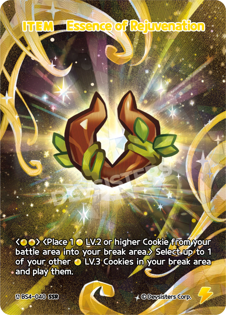 Essence of Rejuvenation - [BS4 - 040] (Age of Heroes and Kingdoms - SSR) Near Mint - Nick Nack's Full Frontal Attack