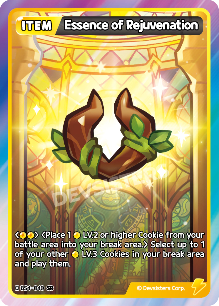 Essence of Rejuvenation - [BS4 - 040] (Age of Heroes and Kingdoms - SR) Near Mint - Nick Nack's Full Frontal Attack