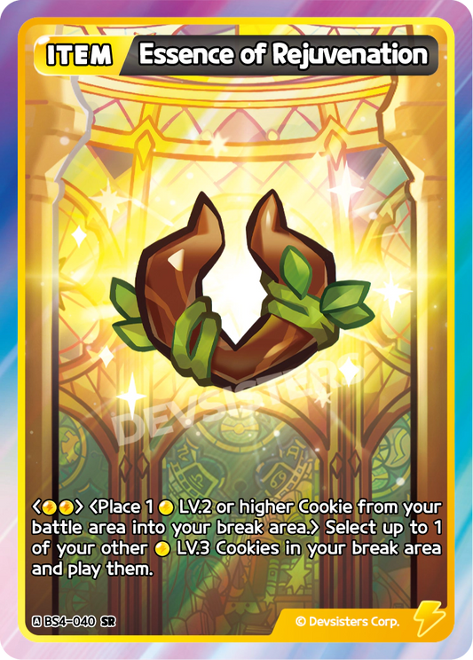 Essence of Rejuvenation - [BS4 - 040] (Age of Heroes and Kingdoms - SR) Near Mint - Nick Nack's Full Frontal Attack