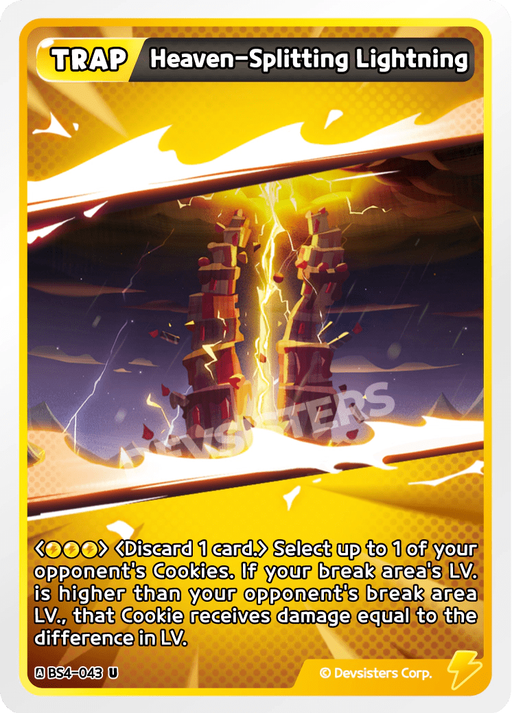 Heaven Splitting Lightning - [BS4 - 043] (Age of Heroes and Kingdoms - UC) Near Mint - Nick Nack's Full Frontal Attack