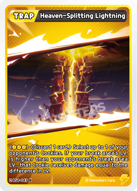 Heaven Splitting Lightning - [BS4 - 043] (Age of Heroes and Kingdoms - UC) Near Mint - Nick Nack's Full Frontal Attack