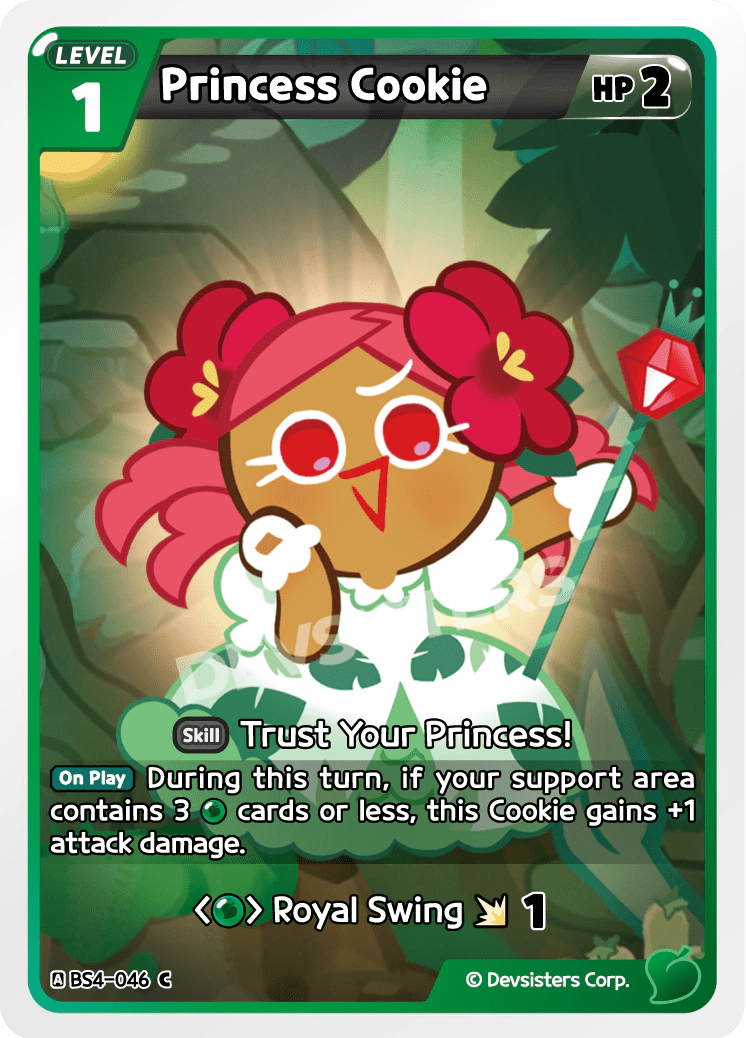 Princess Cookie - [BS4 - 046] (Age of Heroes and Kingdoms - C) Near Mint - Nick Nack's Full Frontal Attack