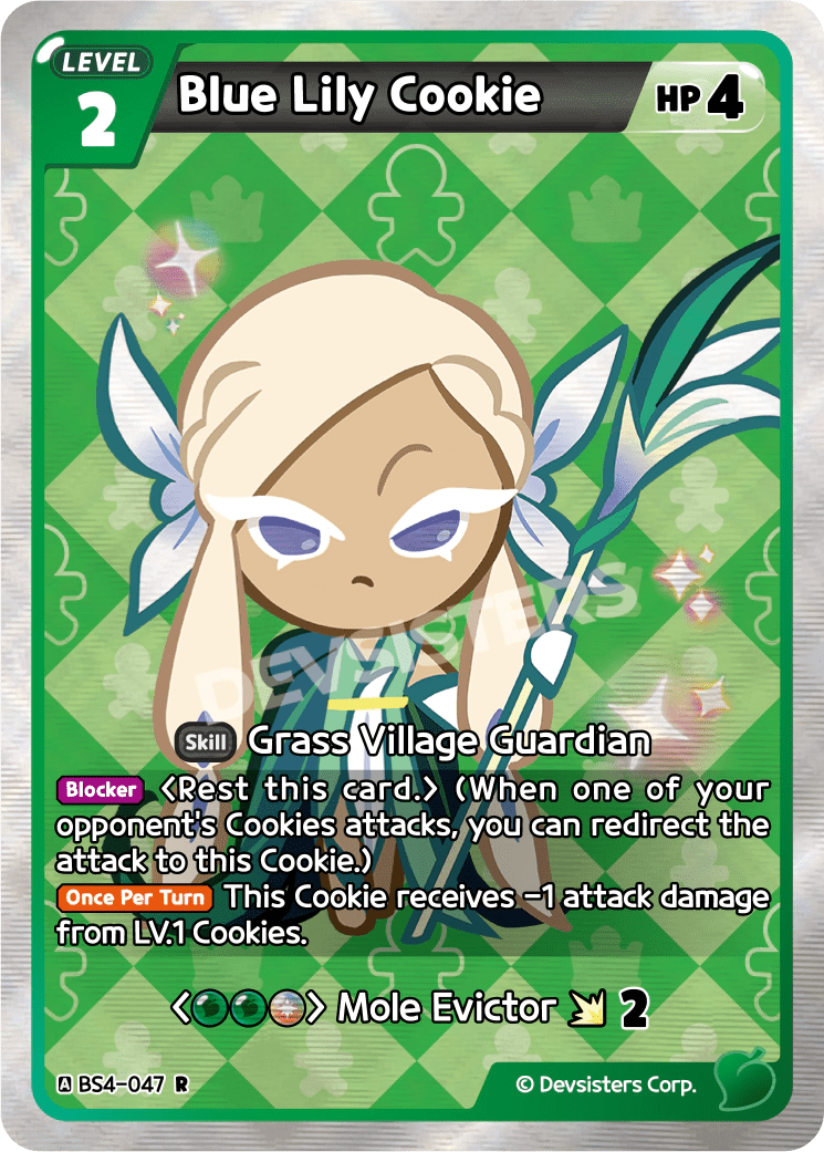 Blue Lily Cookie - [BS4 - 047] (Age of Heroes and Kingdoms - R) Near Mint - Nick Nack's Full Frontal Attack