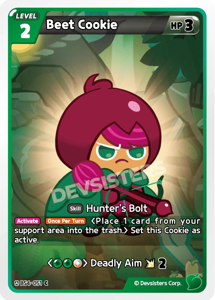 Beet Cookie - [BS4 - 051] (Age of Heroes and Kingdoms - C) Near Mint - Nick Nack's Full Frontal Attack