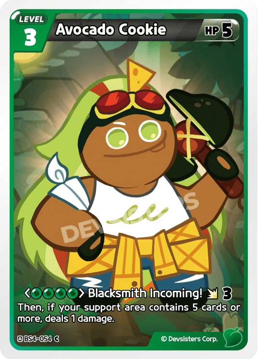 Avocado Cookie - [BS4 - 054] (Age of Heroes and Kingdoms - C) Near Mint - Nick Nack's Full Frontal Attack