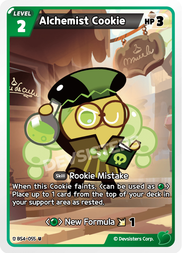 Alchemist Cookie - [BS4 - 055] (Age of Heroes and Kingdoms - UC) Near Mint - Nick Nack's Full Frontal Attack