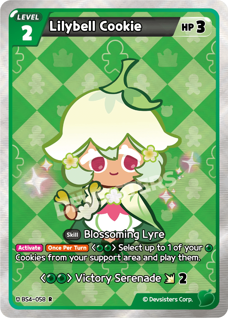 Lilybell Cookie - [BS4 - 058] (Age of Heroes and Kingdoms - R) Near Mint - Nick Nack's Full Frontal Attack