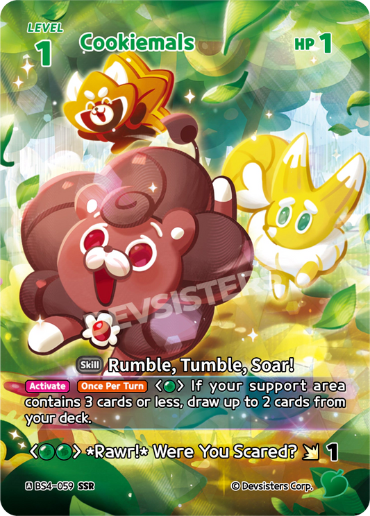 Cookiemals - [BS4 - 059] (Age of Heroes and Kingdoms - SSR) Near Mint - Nick Nack's Full Frontal Attack