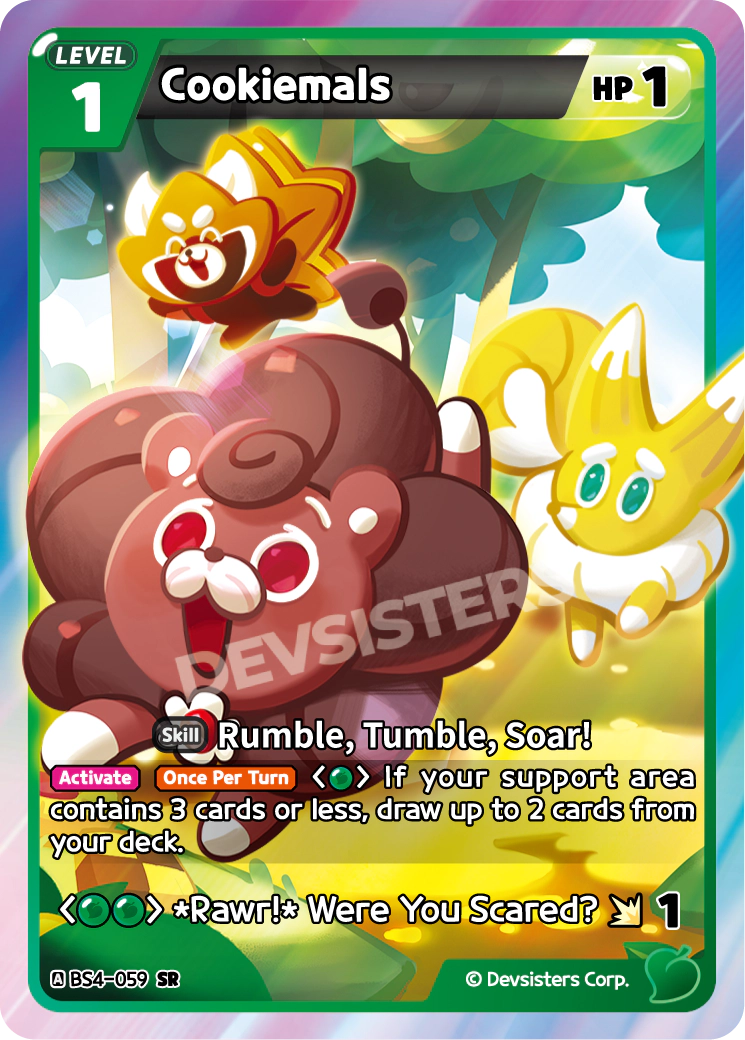 Cookiemals - [BS4 - 059] (Age of Heroes and Kingdoms - SR) Near Mint - Nick Nack's Full Frontal Attack