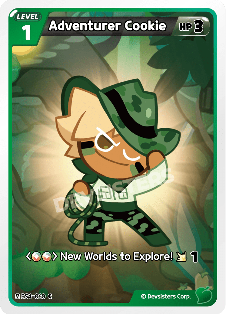 Adventurer Cookie - [BS4 - 060] (Age of Heroes and Kingdoms - C) Near Mint - Nick Nack's Full Frontal Attack