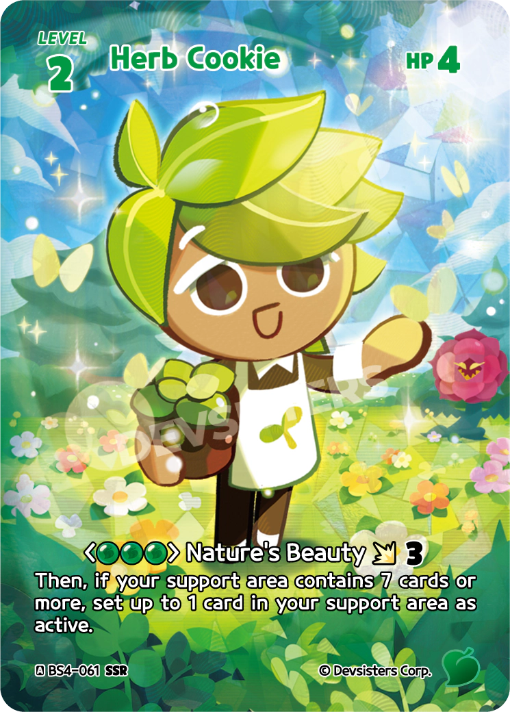 Herb Cookie - [BS4 - 061] (Age of Heroes and Kingdoms - SSR) Near Mint - Nick Nack's Full Frontal Attack
