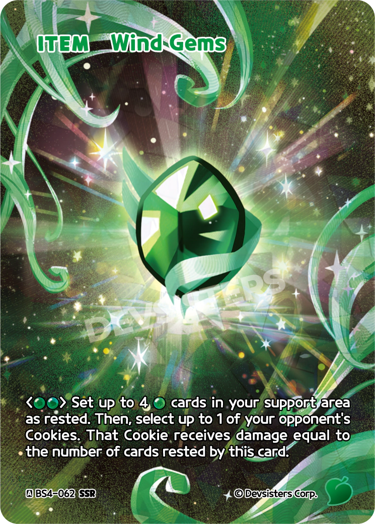 Wind Gems - [BS4 - 062] (Age of Heroes and Kingdoms - SSR) Near Mint - Nick Nack's Full Frontal Attack