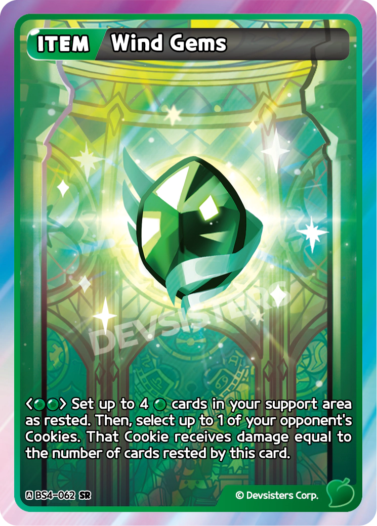 Wind Gems - [BS4 - 062] (Age of Heroes and Kingdoms - SR) Near Mint - Nick Nack's Full Frontal Attack