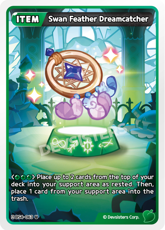 Swan Feather Dreamcatcher - [BS4 - 063] (Age of Heroes and Kingdoms - UC) Near Mint - Nick Nack's Full Frontal Attack