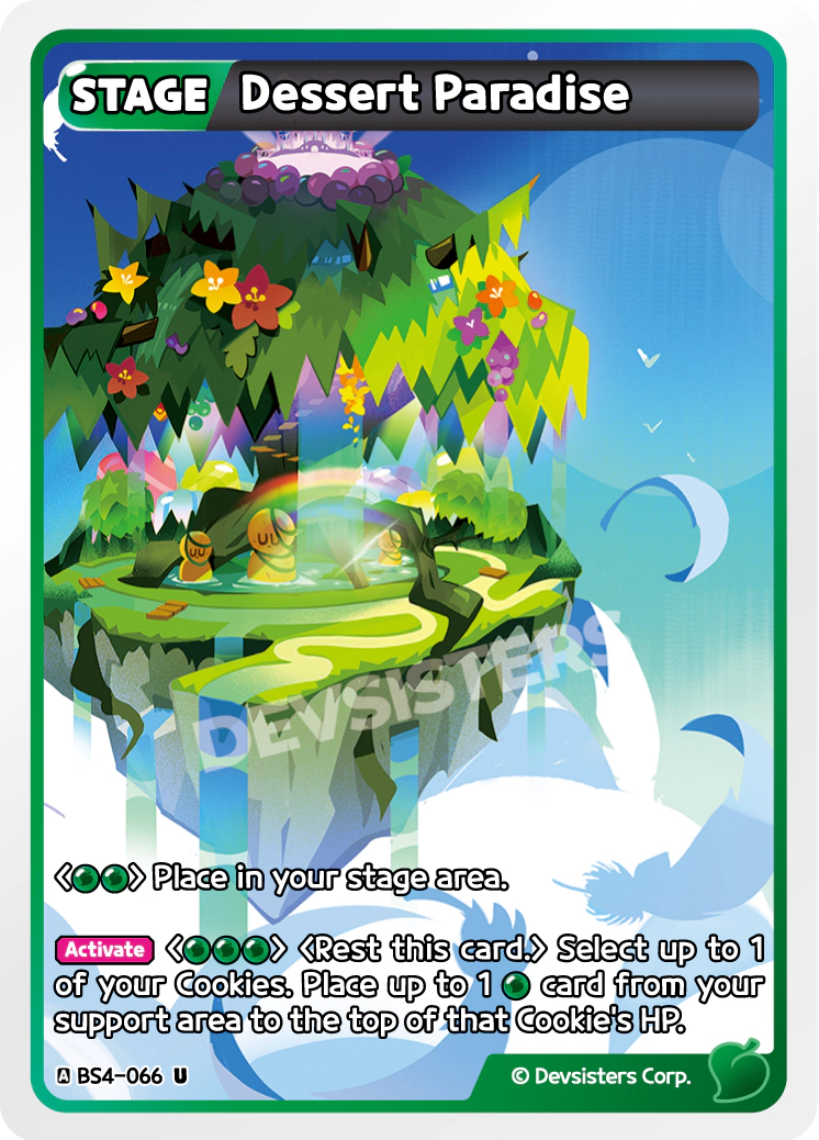 Dessert Paradise - [BS4 - 066] (Age of Heroes and Kingdoms - UC) Near Mint - Nick Nack's Full Frontal Attack