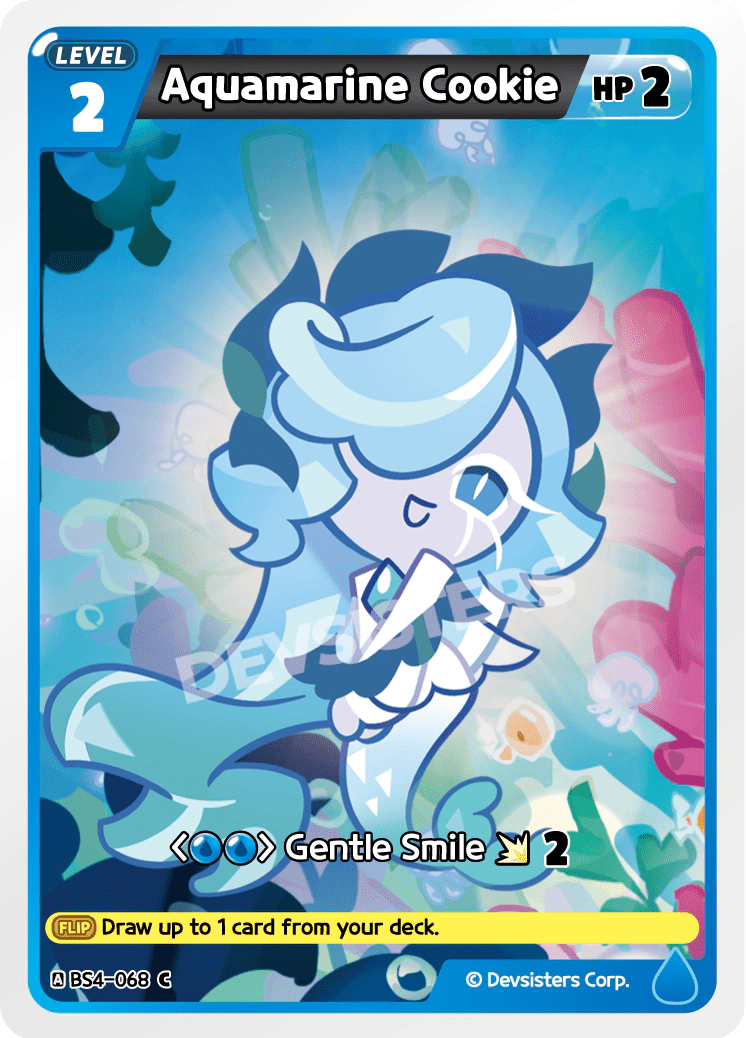 Aquamarine Cookie - [BS4 - 068] (Age of Heroes and Kingdoms - C) Near Mint - Nick Nack's Full Frontal Attack