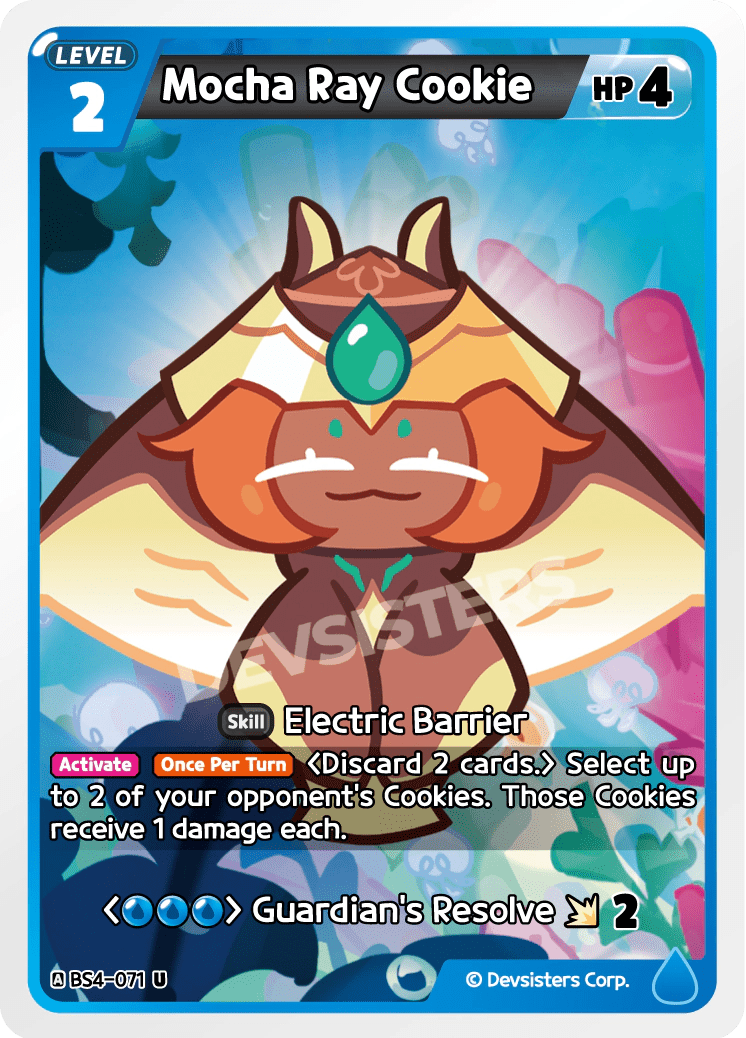Mocha Ray Cookie - [BS4 - 071] (Age of Heroes and Kingdoms - UC) Near Mint - Nick Nack's Full Frontal Attack
