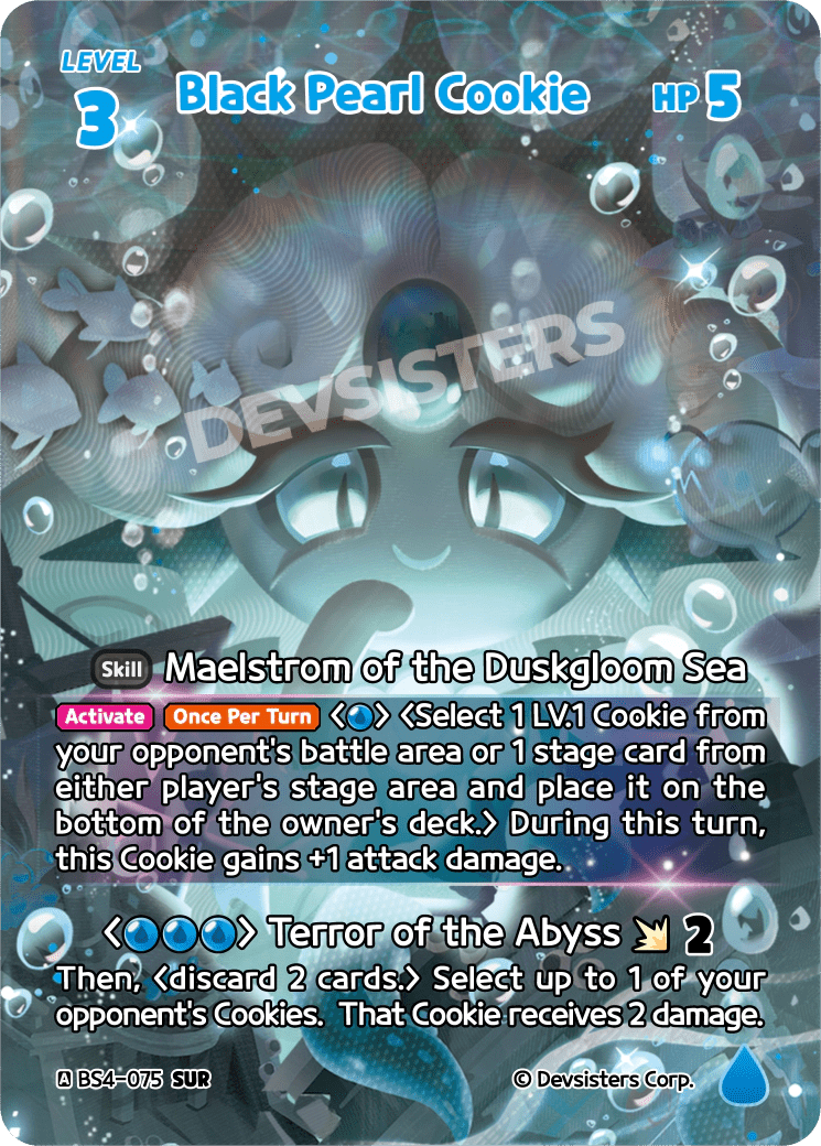 Black Pearl Cookie - [BS4 - 075] (Age of Heroes and Kingdoms - SUR) Near Mint - Nick Nack's Full Frontal Attack