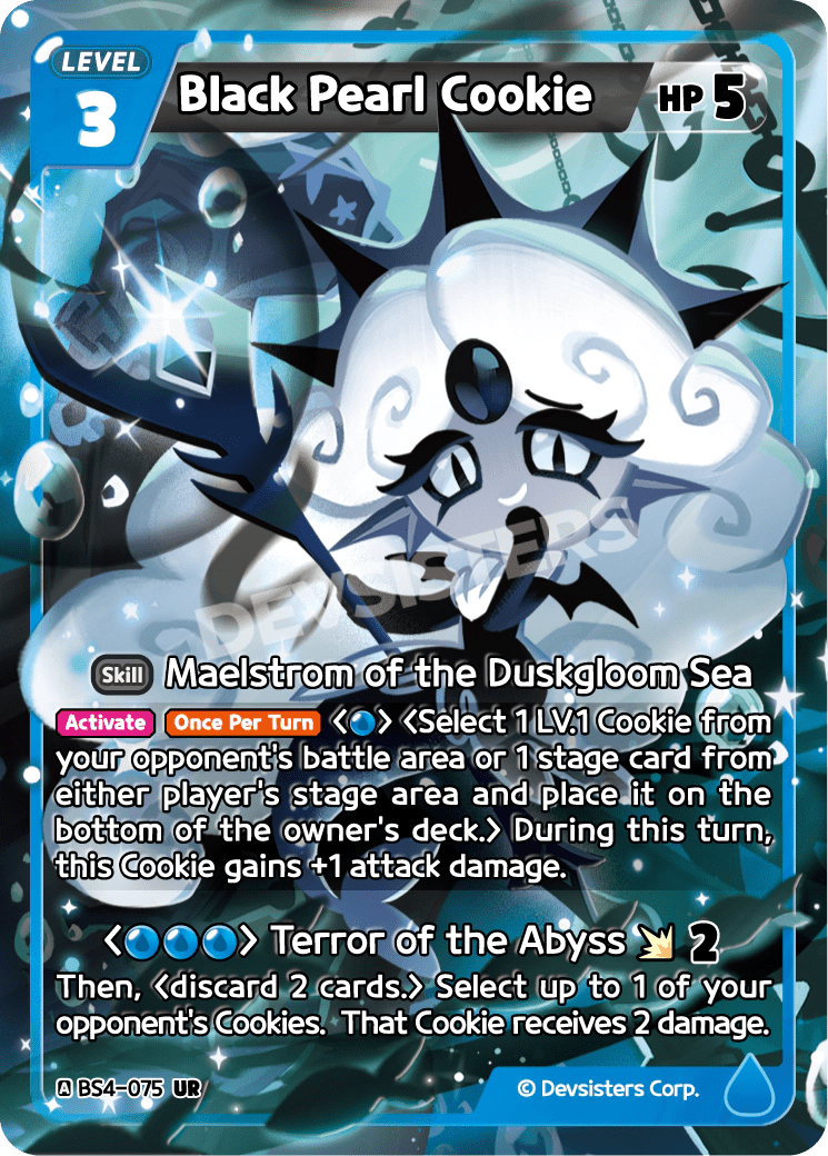 Black Pearl Cookie - [BS4 - 075] (Age of Heroes and Kingdoms - UR) Near Mint - Nick Nack's Full Frontal Attack