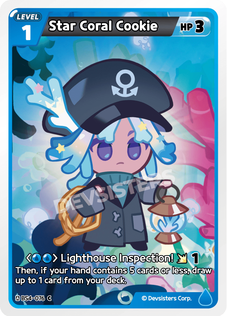 Star Coral Cookie - [BS4 - 076] (Age of Heroes and Kingdoms - C) Near Mint - Nick Nack's Full Frontal Attack