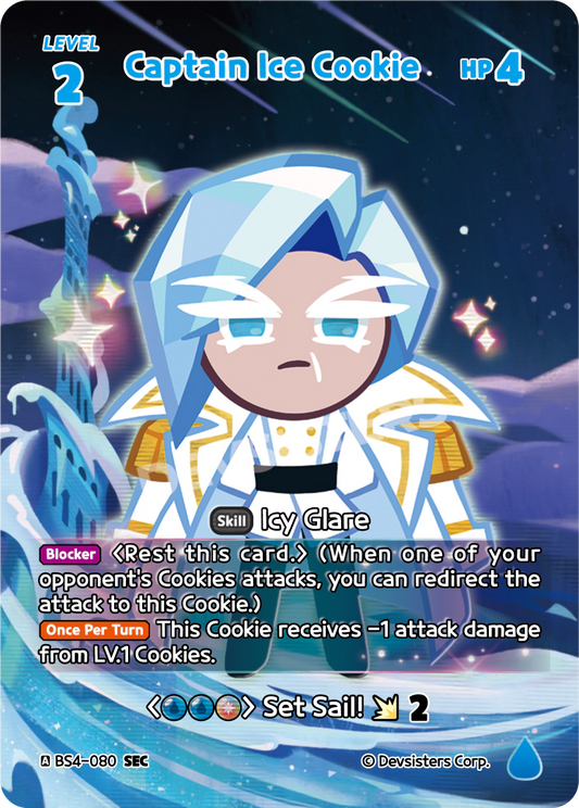 Captain Ice Cookie - [BS4 - 080] (Age of Heroes and Kingdoms - SEC) Near Mint - Nick Nack's Full Frontal Attack
