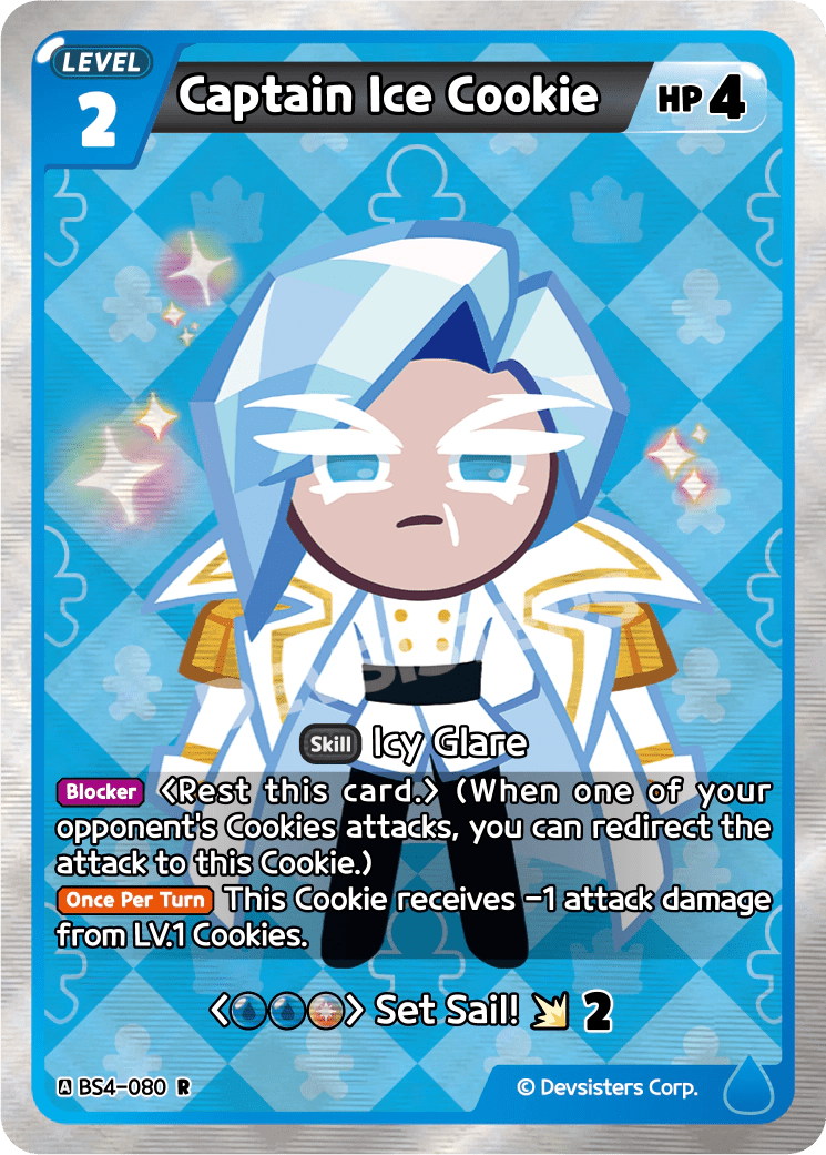 Captain Ice Cookie - [BS4 - 080] (Age of Heroes and Kingdoms - R) Near Mint - Nick Nack's Full Frontal Attack
