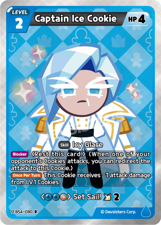 Captain Ice Cookie - [BS4 - 080] (Age of Heroes and Kingdoms - R) Near Mint - Nick Nack's Full Frontal Attack