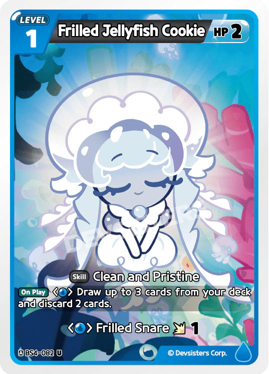 Frilled Jellyfish Cookie - [BS4 - 082] (Age of Heroes and Kingdoms - UC) Near Mint - Nick Nack's Full Frontal Attack