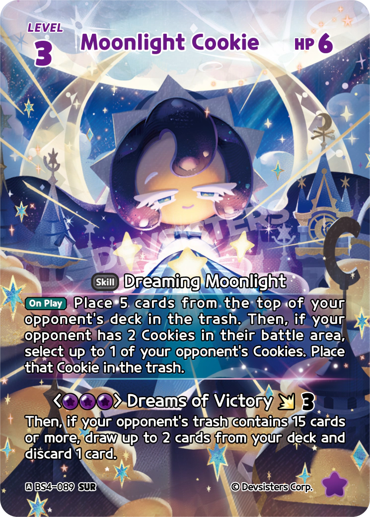 Moonlight Cookie - [BS4 - 089] (Age of Heroes and Kingdoms - SUR) Near Mint - Nick Nack's Full Frontal Attack