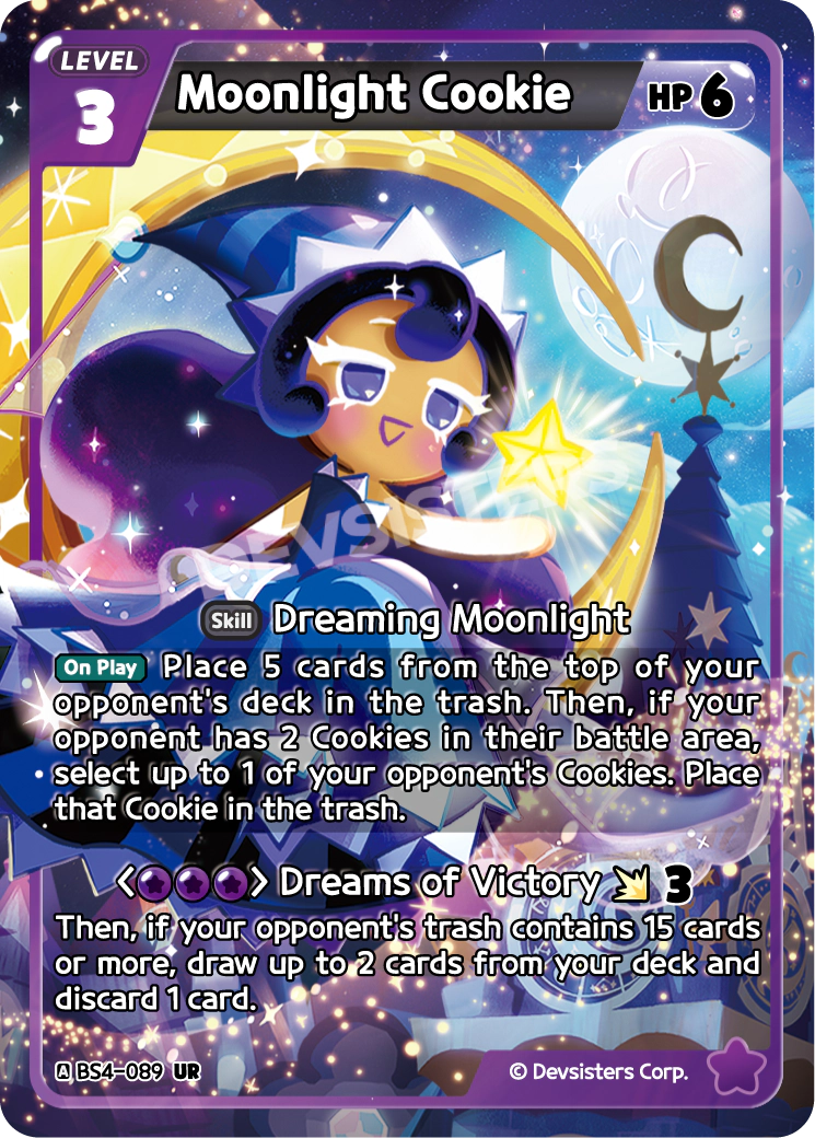 Moonlight Cookie - [BS4 - 089] (Age of Heroes and Kingdoms - UR) Near Mint - Nick Nack's Full Frontal Attack