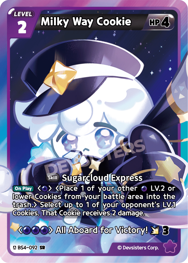 Milky Way Cookie - [BS4 - 092] (Age of Heroes and Kingdoms - SR) Near Mint - Nick Nack's Full Frontal Attack