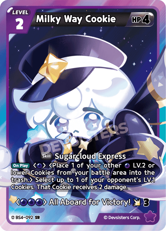 Milky Way Cookie - [BS4 - 092] (Age of Heroes and Kingdoms - SR) Near Mint - Nick Nack's Full Frontal Attack