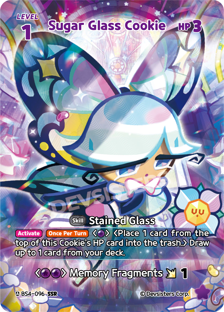 Sugar Glass Cookie - [BS4 - 096] (Age of Heroes and Kingdoms - SSR) Near Mint - Nick Nack's Full Frontal Attack
