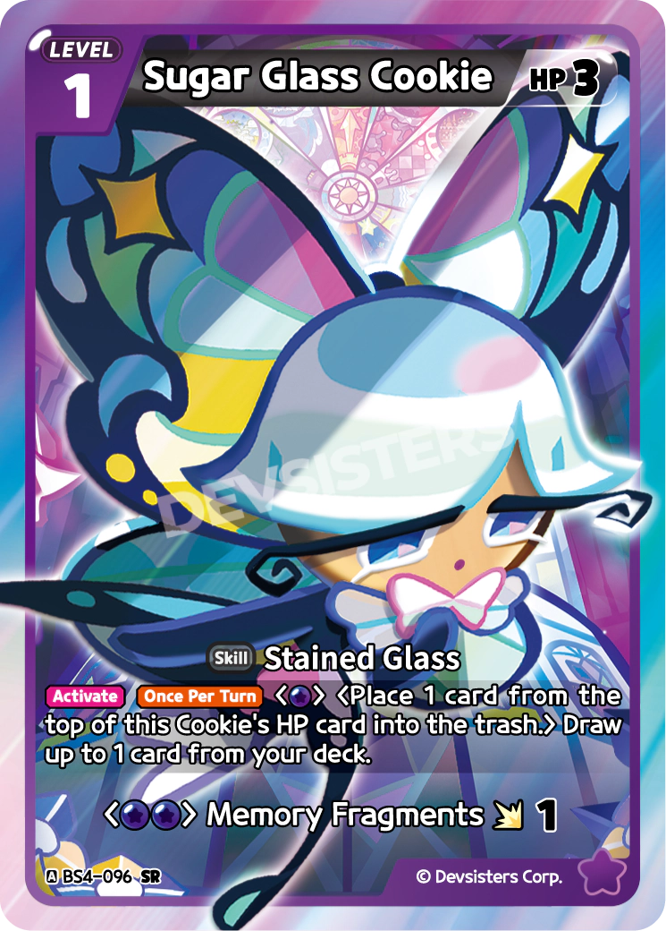 Sugar Glass Cookie - [BS4 - 096] (Age of Heroes and Kingdoms - SR) Near Mint - Nick Nack's Full Frontal Attack