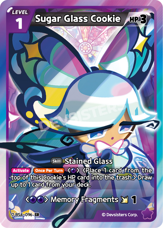 Sugar Glass Cookie - [BS4 - 096] (Age of Heroes and Kingdoms - SR) Near Mint - Nick Nack's Full Frontal Attack