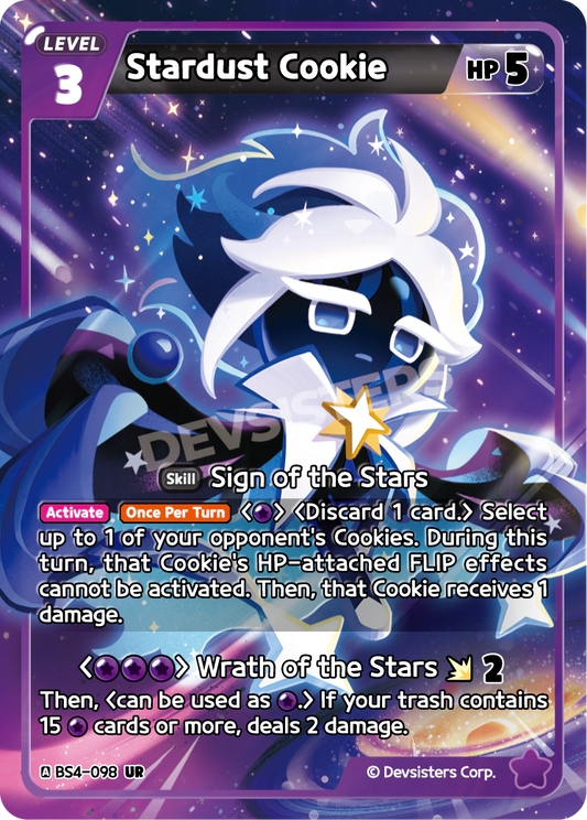 Stardust Cookie - [BS4 - 098] (Age of Heroes and Kingdoms - UR) Near Mint - Nick Nack's Full Frontal Attack