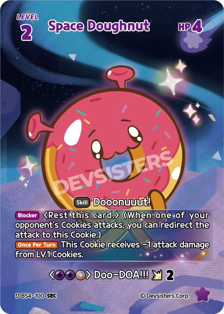 Space Doughnut - [BS4 - 100] (Age of Heroes and Kingdoms - SEC) Near Mint - Nick Nack's Full Frontal Attack