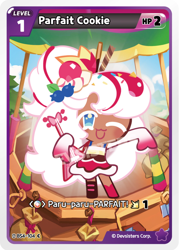 Parfait Cookie - [BS4 - 104] (Age of Heroes and Kingdoms - C) Near Mint - Nick Nack's Full Frontal Attack