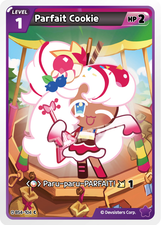 Parfait Cookie - [BS4 - 104] (Age of Heroes and Kingdoms - C) Near Mint - Nick Nack's Full Frontal Attack