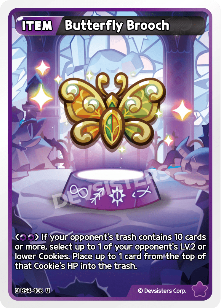 Butterfly Brooch - [BS4 - 106] (Age of Heroes and Kingdoms - UC) Near Mint - Nick Nack's Full Frontal Attack