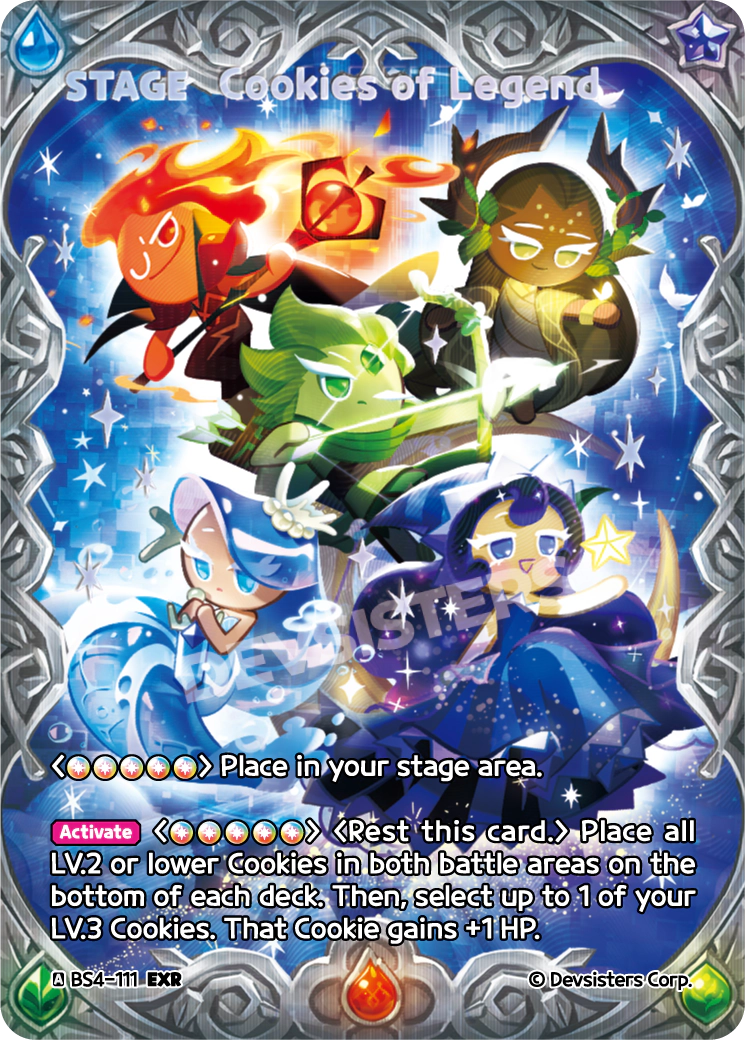 Cookies of Legend - [BS4 - 111] (Age of Heroes and Kingdoms - EXR) Near Mint - Nick Nack's Full Frontal Attack