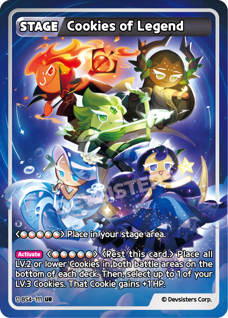 Cookies of Legend - [BS4 - 111] (Age of Heroes and Kingdoms - UR) Near Mint - Nick Nack's Full Frontal Attack