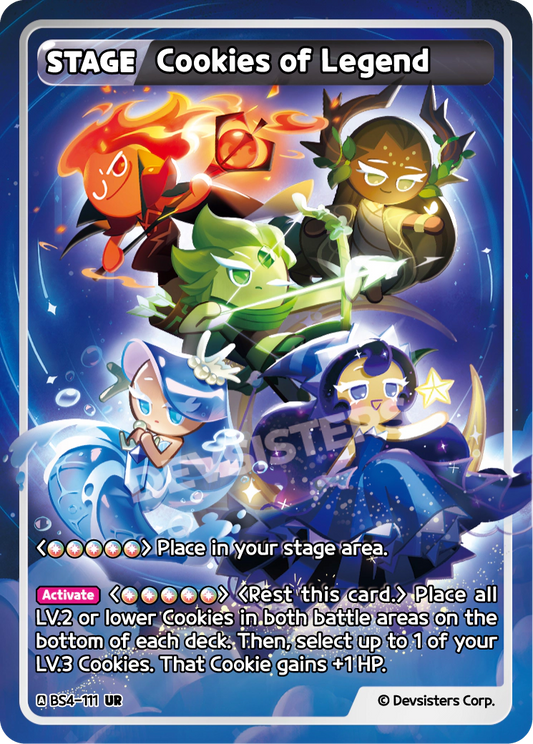 Cookies of Legend - [BS4 - 111] (Age of Heroes and Kingdoms - UR) Near Mint - Nick Nack's Full Frontal Attack