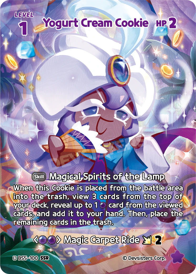 Yogurt Cream Cookie - [BS5 - 100] (Cookies of Legend - SSR) Near Mint - Nick Nack's Full Frontal Attack