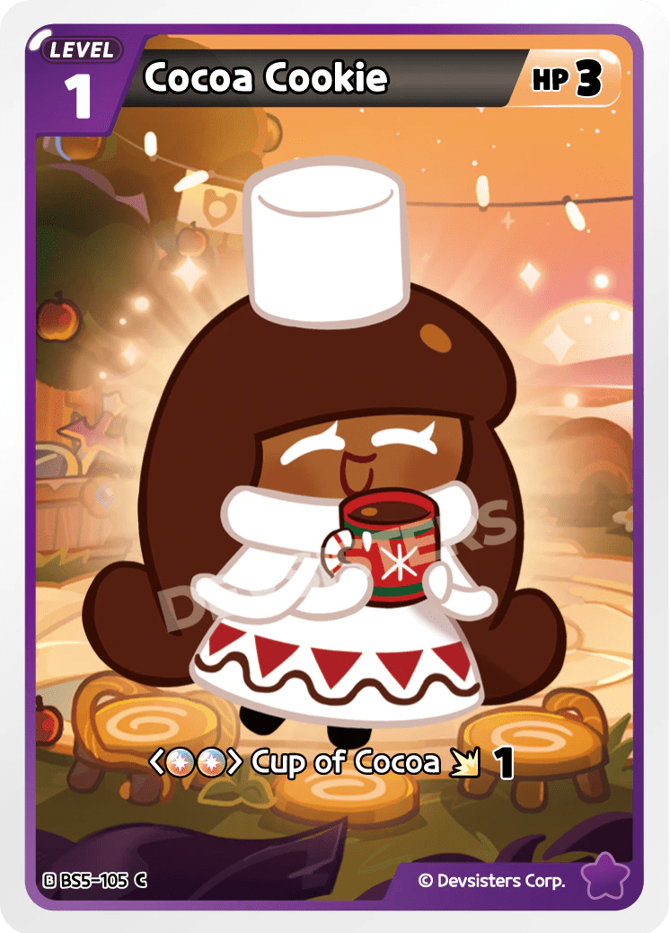 Cocoa Cookie - [BS5 - 105] (Cookies of Legend - C) Near Mint - Nick Nack's Full Frontal Attack