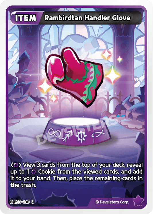 Rambirdtan Handler Glove - [BS5 - 108] (Cookies of Legend - UC) Near Mint - Nick Nack's Full Frontal Attack