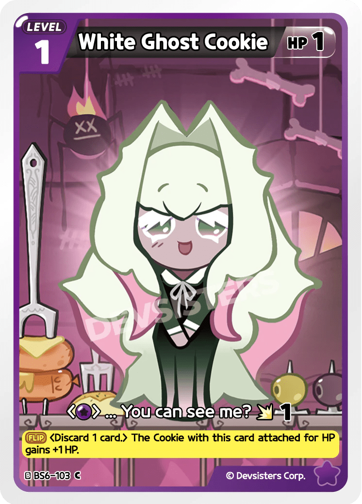 White Ghost Cookie - [BS6 - 103] (Legends Awaken - C) Near Mint - Nick Nack's Full Frontal Attack