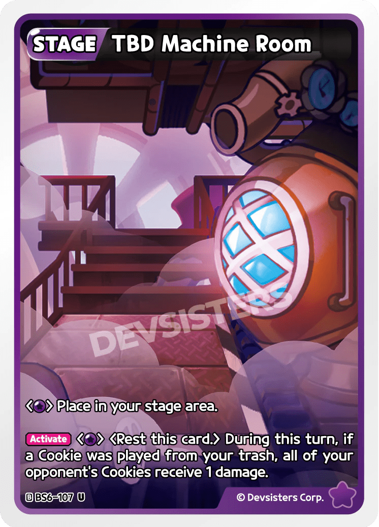 Tbd Machine Room - [BS6 - 107] (Legends Awaken - UC) Near Mint - Nick Nack's Full Frontal Attack